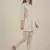Rina Dhaka white  kurta with lace and bead detail work  with straight pants