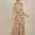 Rina Dhaka peach hand sequence work and thred work with chanderi sharara with net duppata