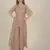 Rina Dhaka peach kacket with all overzari work detail with crop top and straight pants