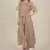 Rina Dhaka peach kacket with all overzari work detail with crop top and straight pants