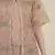 Rina Dhaka peach kacket with all overzari work detail with crop top and straight pants