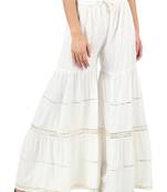 Women's Flared Sharara / Gharara Rayon Palazzo Pants