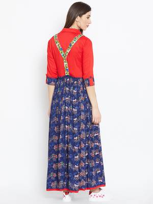 Multicolor
 printed rayon kurtas-and-kurtis 5