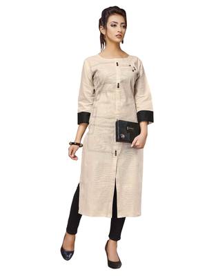 White printed cotton ethnic-kurtis 1