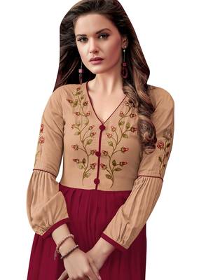 Chiku printed rayon ethnic-kurtis 2