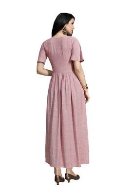 Pink embroidered cotton ethnic-kurtis 3