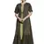 Dark-grey embroidered crepe ethnic-kurtis