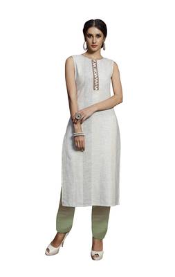 Green embroidered crepe ethnic-kurtis 2