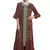 Brown embroidered crepe ethnic-kurtis