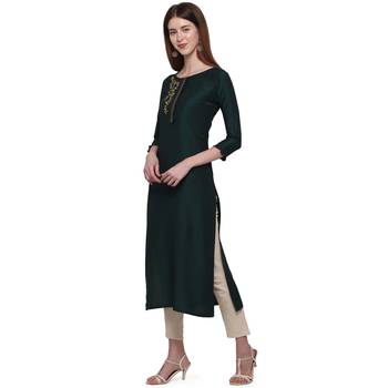 Black printed cotton ethnic-kurtis 2