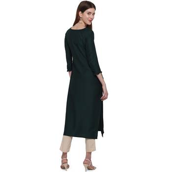 Black printed cotton ethnic-kurtis 3