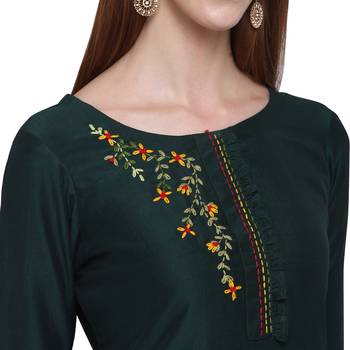 Black printed cotton ethnic-kurtis 4