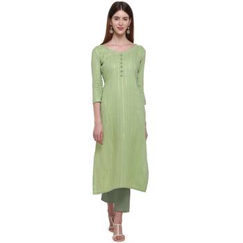 Green printed cotton ethnic-kurtis 1