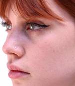 Silver Small Diamond nose-ring or Nose Pin