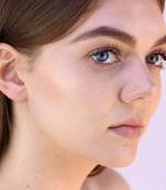 Yellow Designer Classic Diamond Silver Plated Nose pin