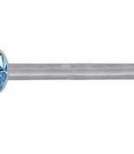 Blue Designer Classic Diamond Silver Plated Nose pin
