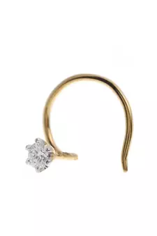 Designer Golden Dainty cubic zirconia nose ring or Nose pin
