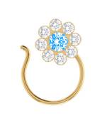 Designer Turquoise Classic Diamond nose ring or Nose Pin
