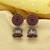 Maroon jhumkas