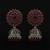 Maroon jhumkas