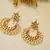 Pearl Crescent Kundan Earrings