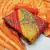 Orange bandhej banarasi silk blend salwar