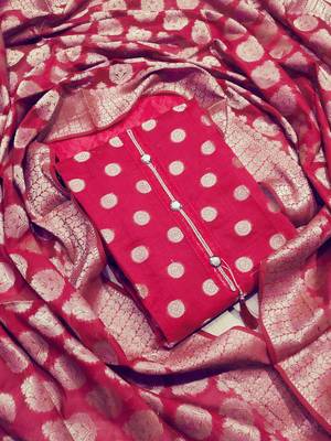 Maroon booti banarasi silk salwar 1