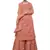 Peach embroidered net salwar