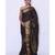 Black Embroidered Art Silk saree with blouse