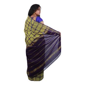 Green hand woven andhra pradesh handloom saree  2