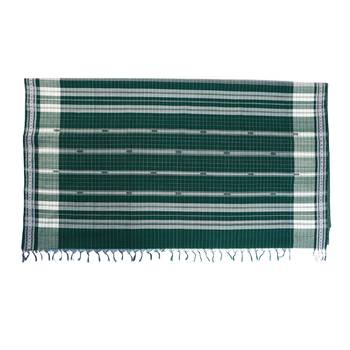 Dark green hand woven andhra pradesh handloom saree  4