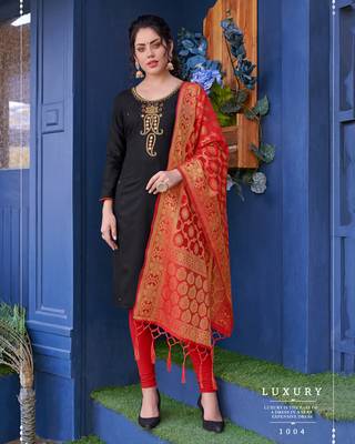 Black hand embroidery cotton salwar 1