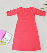 Poppy Red A Line Premium Khadi Kurta