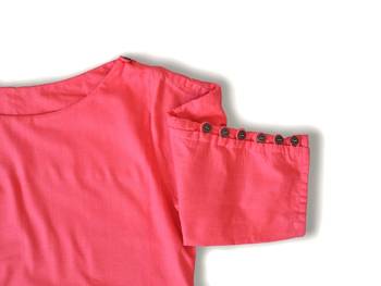 Poppy Red A Line Premium Khadi Kurta 3