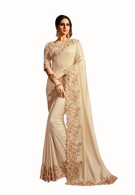 Designer party wear beautiful Heavy  border work saree 1