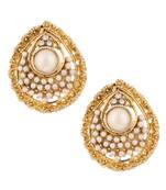 Ethnic Indian Bollywood Jewelry Set Pearly pure Earrings Set