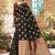 Black woven banarasi silk saree with blouse