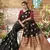 Black woven banarasi silk saree with blouse