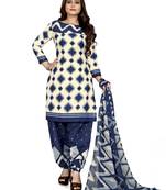 Multicolor printed crepe salwar