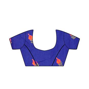Muga Silk Embroidery Work Saree With Blouse For Women 5