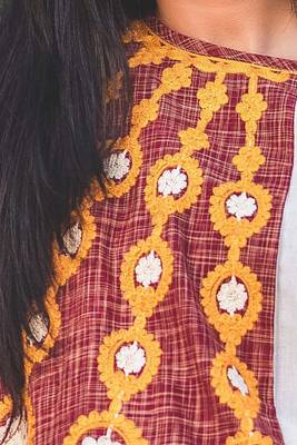 Indian Traditional Boho Style Circular Winter Khadi Poncho  2