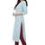 Butterfly Light Blue Hand Embroidered Peter Pan Collar Neck Straight Kurti for Women