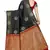 Black printed banarasi cotton saree with blouse