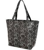 Lychee Bags Pu Snake Finish Tote Bag