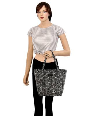 Lychee Bags Pu Snake Finish Tote Bag 5
