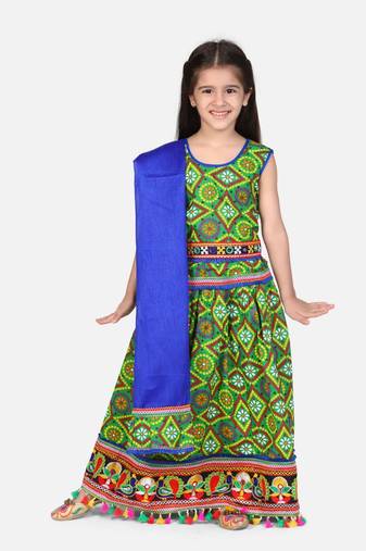 Bandhani Chaniya Choli With Frill Dupatta