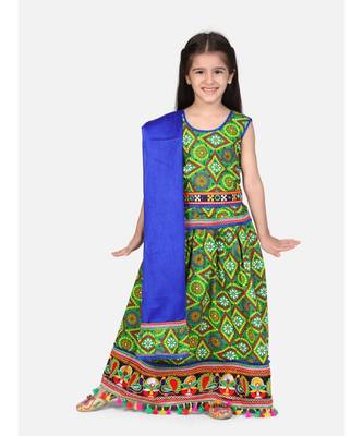 Bandhani Chaniya Choli With Frill Dupatta 1