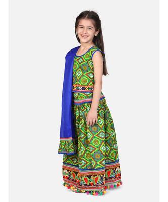 Bandhani Chaniya Choli With Frill Dupatta 3