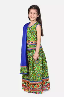 Bandhani Chaniya Choli With Frill Dupatta