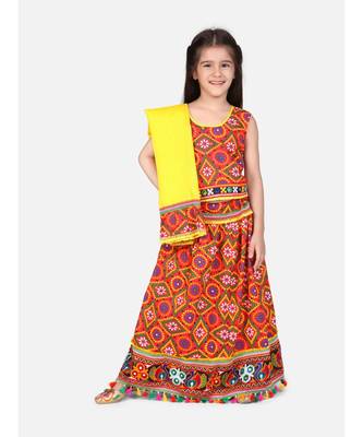Bandhani Chaniya Choli With Frill Dupatta 1